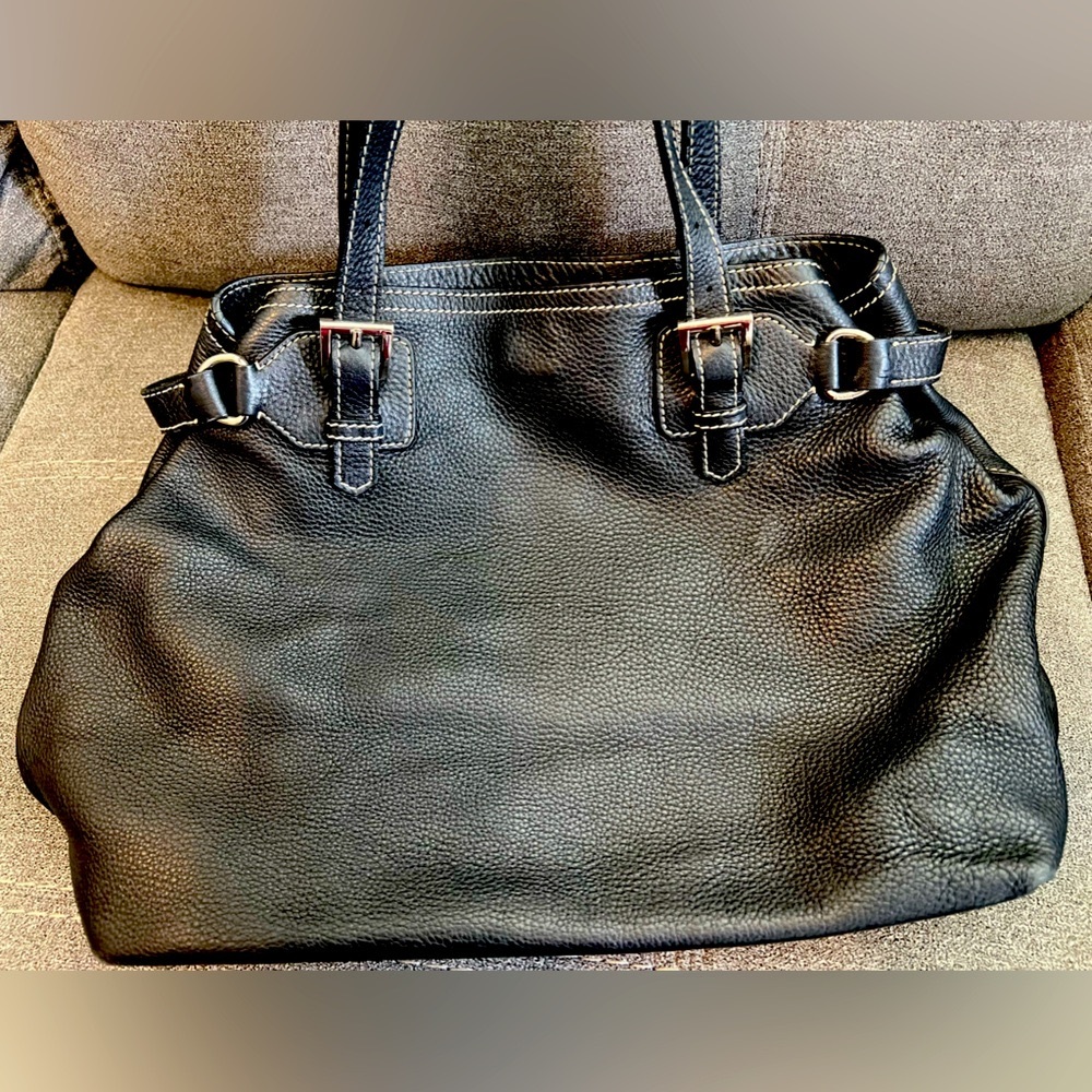 Black Leather Prada Bag